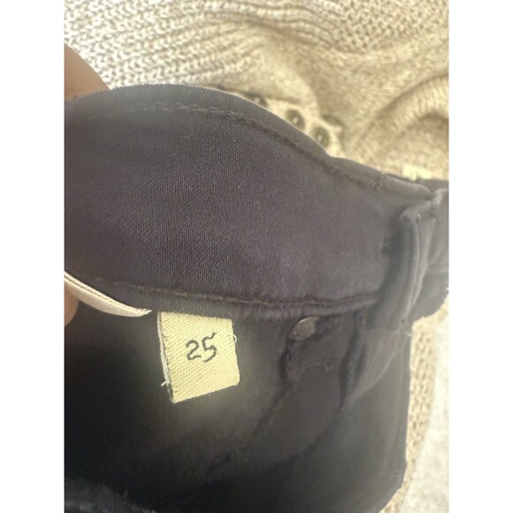 Rag & Bone Jean Legging Womens 25 Black Plush Skinny Stretch Pants - Picture 9 of 9